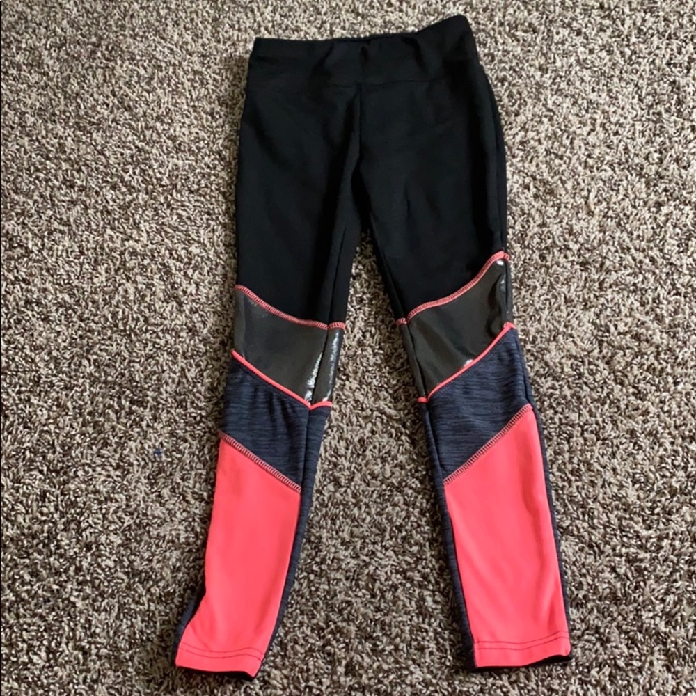 Girls justice active leggings size 8